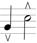 Marcato Music Symbol - Marked